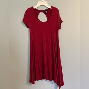 Maroon XS T-Shirt Dress